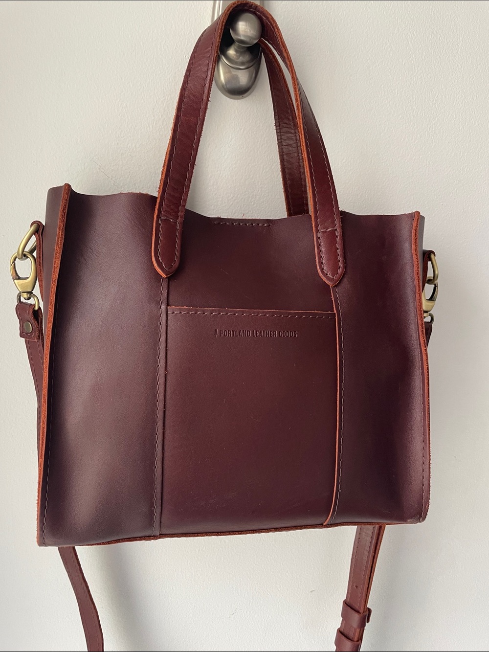 Portland Leather Cognac Lola Classic Snap
